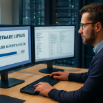 AI-illustratie bij: Concept: Technologie & Hosting — Software-update - Double Commander 1.2.9