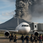 AI-illustratie bij: Concept: Reizen — Vulkaan Etna ontregelt vliegverkeer op Sicilië opnieuw