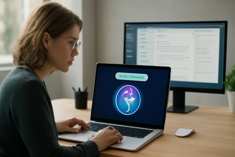 AI-illustratie bij: Concept: Software & Online Tools — Videopreview - Hands-on met Apples nieuwe AI-assistent