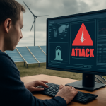 AI-illustratie bij: Kwetsbaarheid van beheersystemen in wind- en zonneparken voor cyberaanvallen