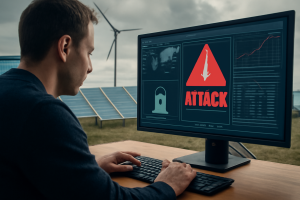 AI-illustratie bij: Kwetsbaarheid van beheersystemen in wind- en zonneparken voor cyberaanvallen