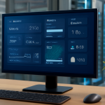 AI-illustratie bij: Nieuwe versie van Rainmeter biedt uitgebreide desktop-informatieweergave