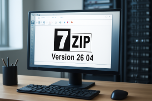 AI-illustratie bij: Nieuwe stabiele versie van 7-Zip met verbeteringen en foutoplossingen