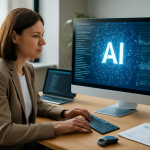 AI-illustratie bij: Nieuwe Europese AI Large 4-model richt zich op productiviteit en cybersecurity
