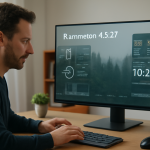 AI-illustratie bij: Nieuwe versie van Rainmeter biedt uitgebreide desktopinformatie en applets