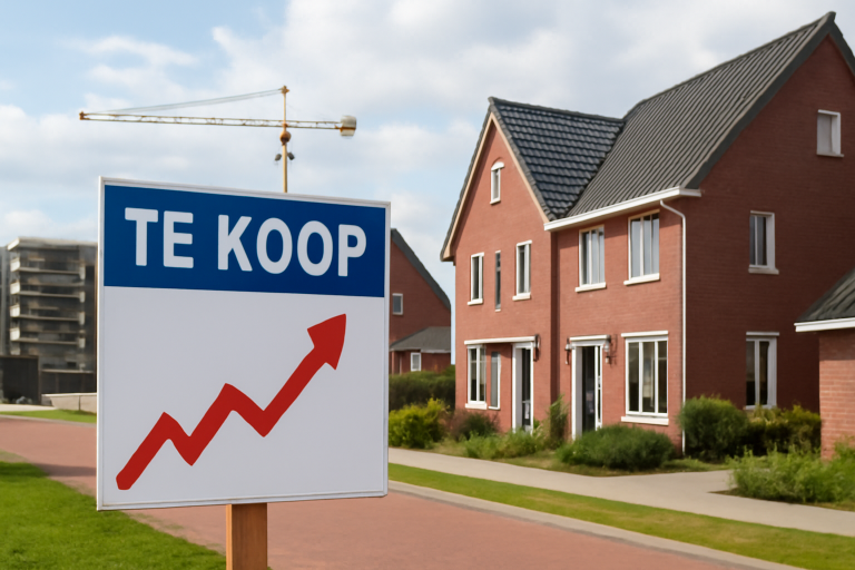 AI-illustratie bij: Ontwikkelingen in de verkoop en prijzen van koopwoningen in het tweede kwartaal van 2026