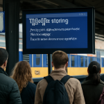 AI-illustratie bij: Tijdelijke storing bij NS beïnvloedt actuele reisinformatie op digitale borden