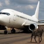 AI-illustratie bij: Noodlanding na botsing met dier tijdens opstijgen in Tanzania: gevolgen voor luchtvaart en veiligheid