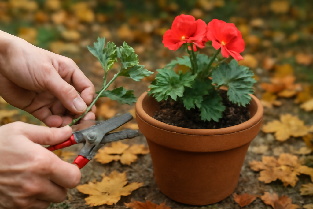 Geraniums stekken in de herfst: mogelijkheden en aandachtspunten