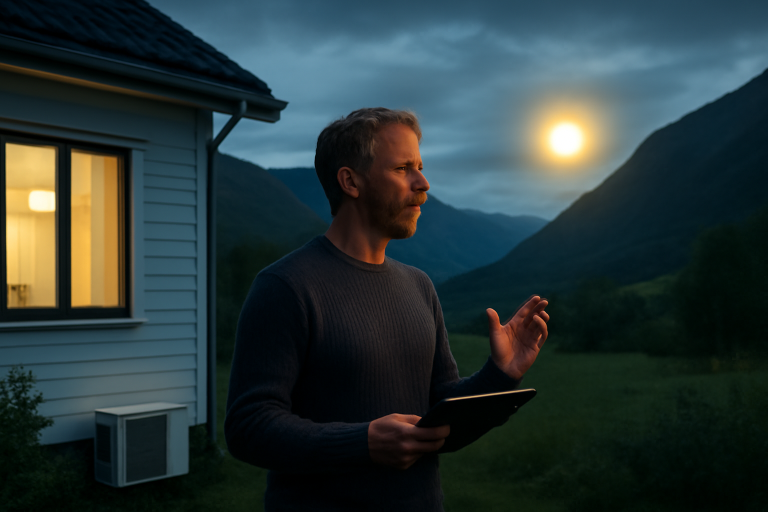 AI-illustratie bij: Onverklaarde lichtfenomenen in Noorse vallei en hun relatie tot energiebesparing