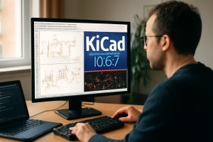 AI-illustratie bij: Nieuwe update voor KiCad: versie 10.0.7 uitgebracht
