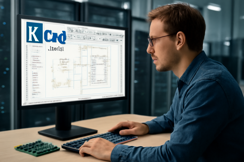 AI-illustratie bij: Nieuwe versie van KiCad uitgebracht met verbeterde functionaliteiten voor elektronisch ontwerp