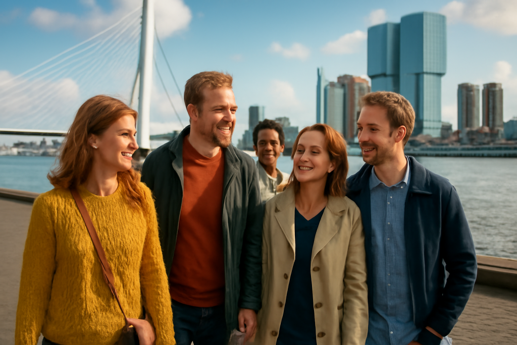 AI-illustratie bij: Overzicht van groepsuitjes in Rotterdam op 21 oktober 2026