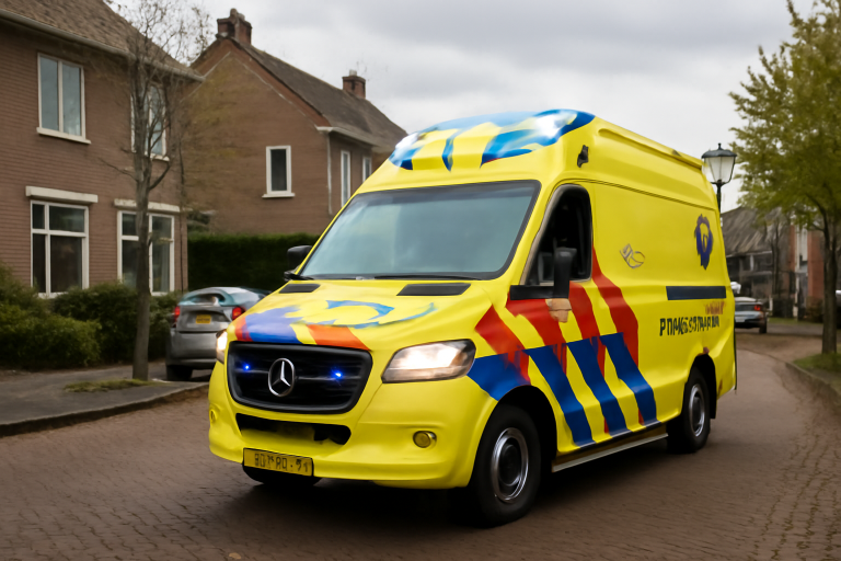 AI-illustratie bij: Hoge urgentie ambulance-inzet in Baronie, Alphen aan den Rijn