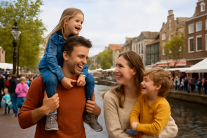 AI-illustratie bij: Familiedag in Leiden op 17 oktober 2026: een overzicht van activiteiten