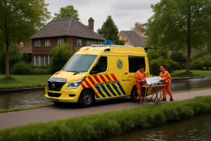 AI-illustratie bij: Hulpverlening met hoge urgentie aan de Vlietoevers in Voorburg