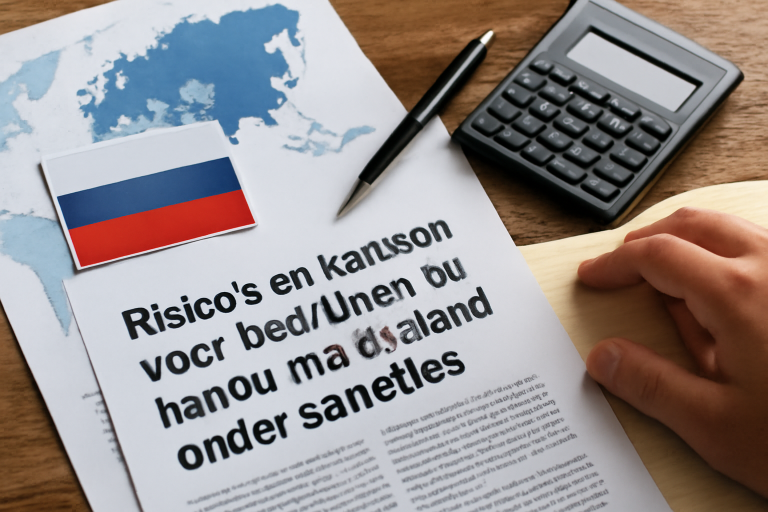 AI-illustratie bij: Risico’s en kansen voor bedrijven bij handel met Rusland onder sancties