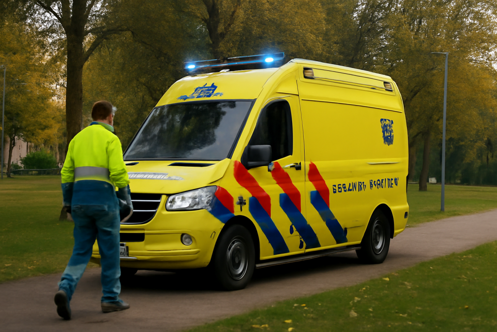 AI-illustratie bij: Ambulance-inzet met normale urgentie in Stationspark Sliedrecht op 17 oktober 2026