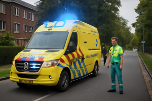 AI-illustratie bij: Hoge urgentie ambulance-inzet aan de Mozartlaan in Zwijndrecht