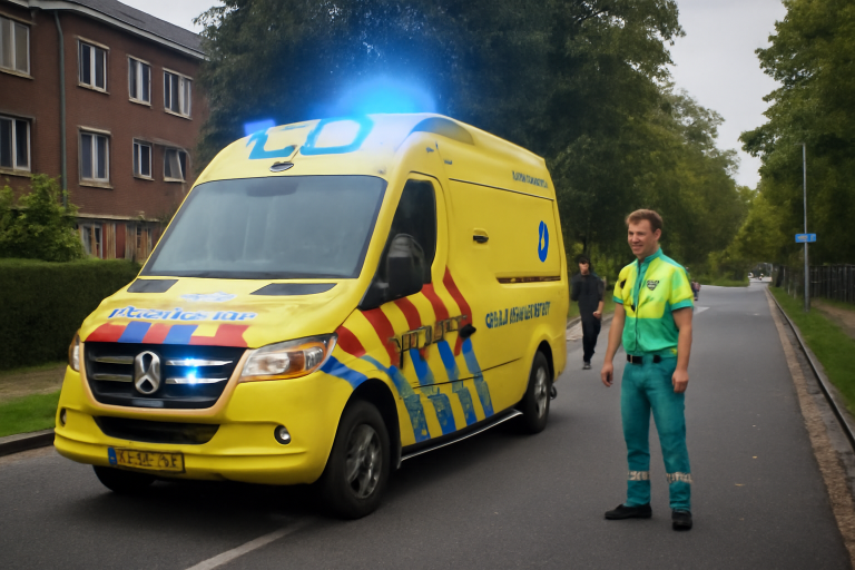 AI-illustratie bij: Hoge urgentie ambulance-inzet aan de Mozartlaan in Zwijndrecht