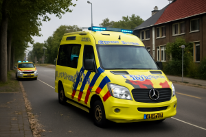 AI-illustratie bij: Hoge urgentie ambulance inzet aan de Londenweg in Vlaardingen