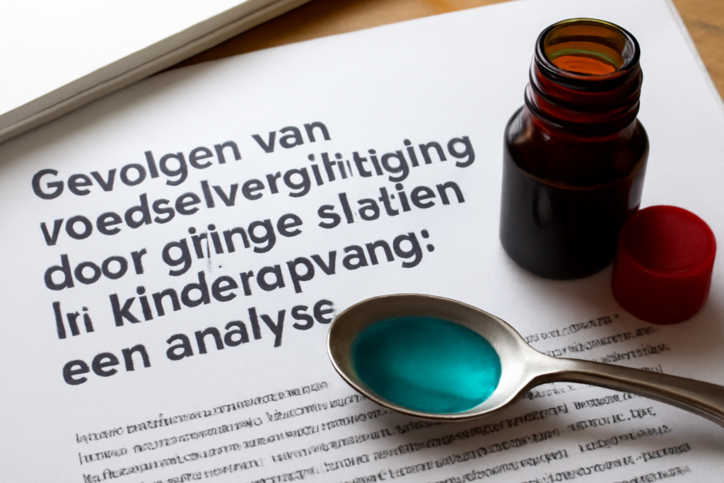 AI-illustratie bij: Gevolgen van voedselvergiftiging door giftige stoffen in kinderopvang: een analyse
