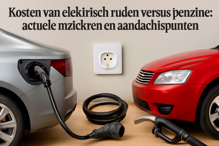AI-illustratie bij: Kosten van elektrisch rijden versus benzine: actuele inzichten en aandachtspunten