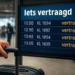 AI-illustratie bij: Belangrijke aandachtspunten bij recente storing op Schiphol voor reizigers