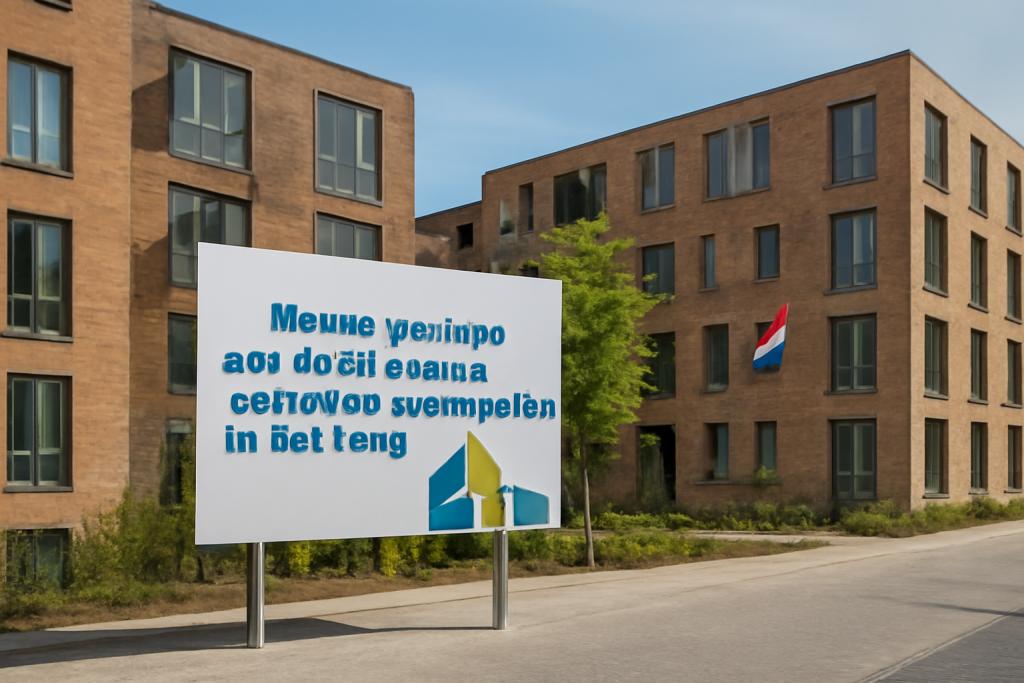 AI-illustratie bij: Nieuwe woningen aan de Stuwstraat versterken woningaanbod in Den Haag