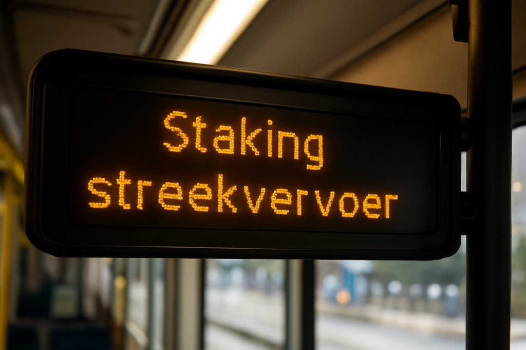 AI-illustratie bij: Staking streekvervoer heeft geen invloed op metro en tram in Rotterdam