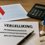AI-illustratie bij: Vergelijking van pensioenleeftijd, ambtenarenaantal en belastingdruk tussen Nederland en Frankrijk