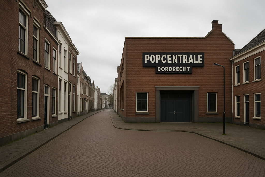 AI-gegenereerde illustratie: Jazzoptredens van Nillihc en Groove Generation in Popcentrale Dordrecht