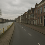 AI-gegenereerde illustratie: Waterongeval aan de Taankade in Dordrecht onderstreept veiligheidsrisico’s bij waterwegen